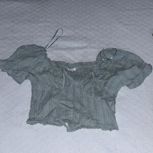 Elegant Green Women's Top